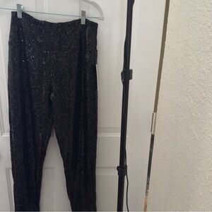 Tipsy Elves Black Sequin Skinny Pants